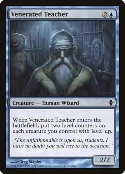 Venerated Teacher Rise of the Eldrazi Magic card