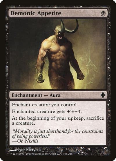 Demonic Appetite Rise of the Eldrazi Magic card