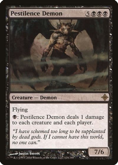 Pestilence Demon Rise of the Eldrazi Magic card