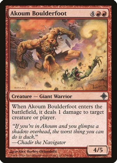 Akoum Boulderfoot Rise of the Eldrazi Magic card