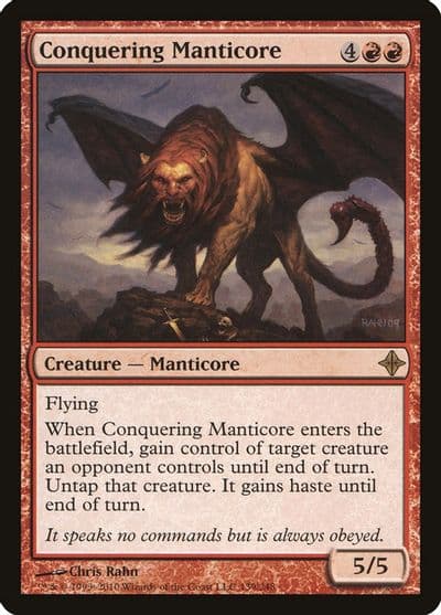 Conquering Manticore Rise of the Eldrazi Magic card