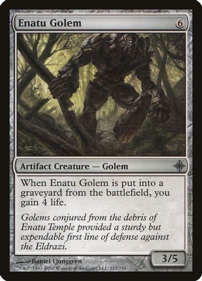 Enatu Golem Rise of the Eldrazi Magic card