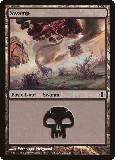 Swamp 240 Rise of the Eldrazi Magic card