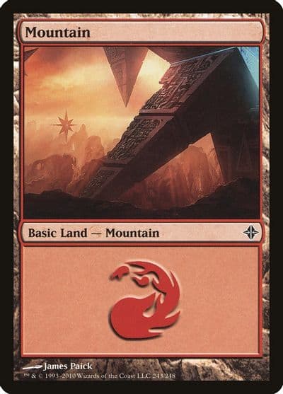 Mountain 243 Rise of the Eldrazi Magic card