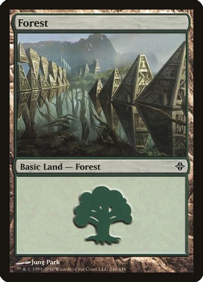 Forest 246 Rise of the Eldrazi Magic card