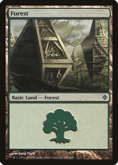 Forest 247 Rise of the Eldrazi Magic card