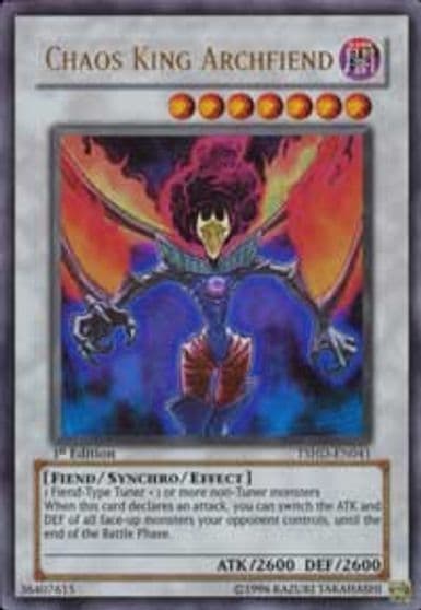 Chaos King Archfiend The Shining Darkness Yu-Gi-Oh! card