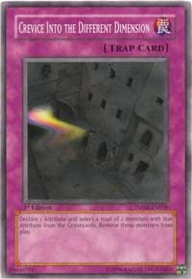 Crevice Into the Different Dimension The Shining Darkness Yu-Gi-Oh! card
