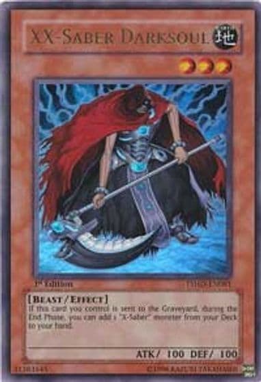 XX Saber Darksoul The Shining Darkness Yu-Gi-Oh! card