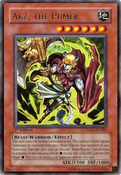 Akz the Pumer The Shining Darkness Yu-Gi-Oh! card