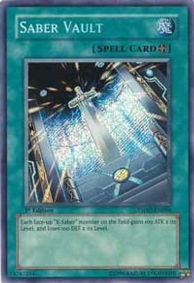 Saber Vault The Shining Darkness Yu-Gi-Oh! card