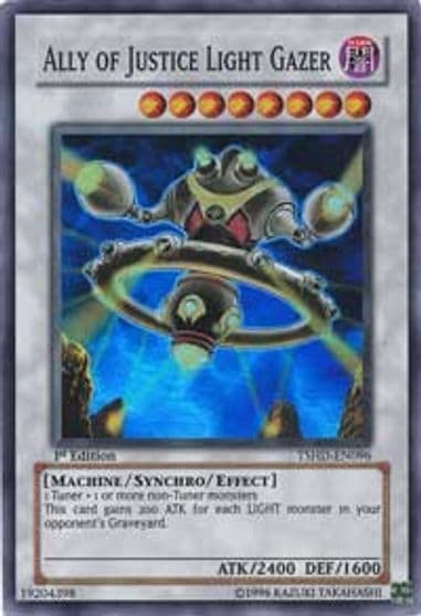 Ally of Justice Light Gazer The Shining Darkness Yu-Gi-Oh! card