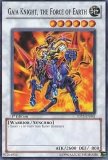 Gaia Knight the Force of Earth Starter Deck: Duelist Toolbox Yu-Gi-Oh! card