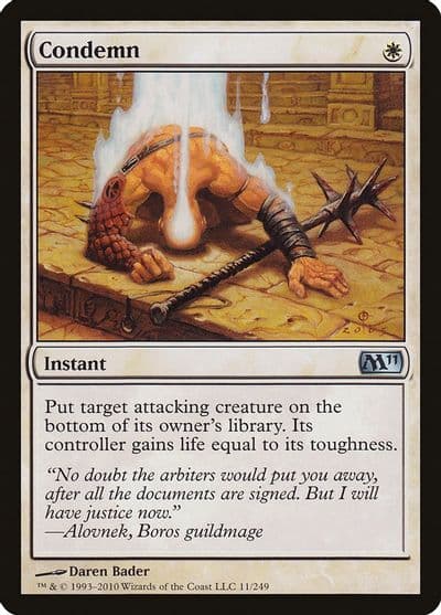 Condemn Magic 2011 (M11) Magic card