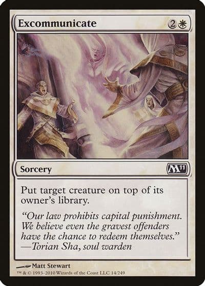 Excommunicate Magic 2011 (M11) Magic card