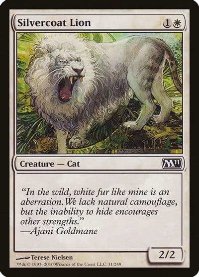Silvercoat Lion Magic 2011 (M11) Magic card