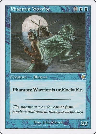 Phantom Warrior Starter 1999 Magic card