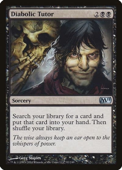 Diabolic Tutor Magic 2011 (M11) Magic card
