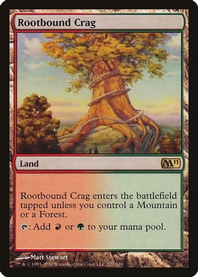 Rootbound Crag Magic 2011 (M11) Magic card
