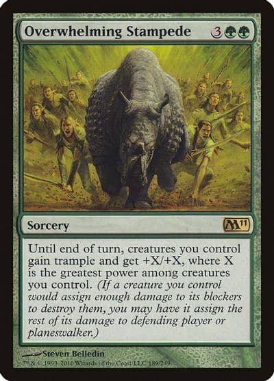 Overwhelming Stampede Magic 2011 (M11) Magic card