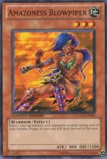 Amazoness Blowpiper Gold Series 3 Yu-Gi-Oh! card