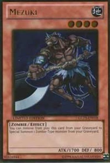 Mezuki Gold Series 3 Yu-Gi-Oh! card