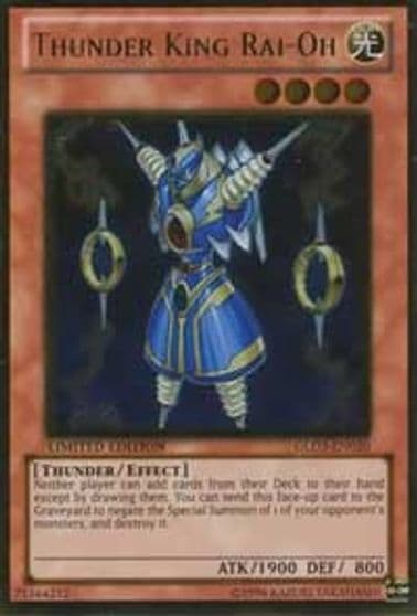 Thunder King Rai Oh Gold Series 3 Yu-Gi-Oh! card