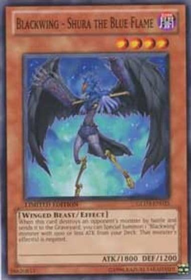 Blackwing Shura the Blue Flame Gold Series 3 Yu-Gi-Oh! card