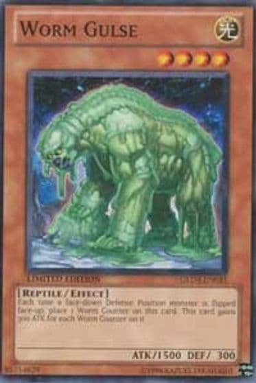 Worm Gulse Gold Series 3 Yu-Gi-Oh! card