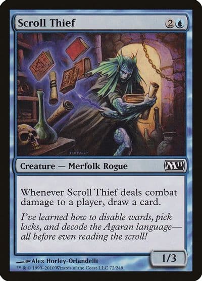 Scroll Thief Magic 2011 (M11) Magic card