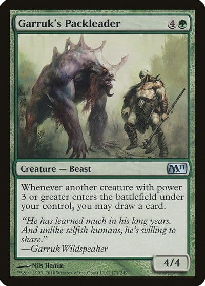 Garruks Packleader Magic 2011 (M11) Magic card