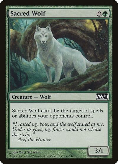 Sacred Wolf Magic 2011 (M11) Magic card