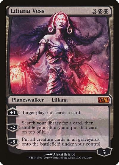 Liliana Vess Magic 2011 (M11) Magic card