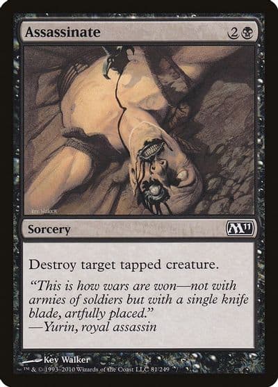 Assassinate Magic 2011 (M11) Magic card