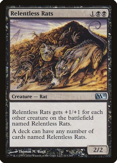 Relentless Rats Magic 2011 (M11) Magic card