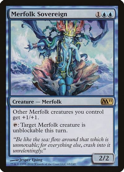 Merfolk Sovereign Magic 2011 (M11) Magic card