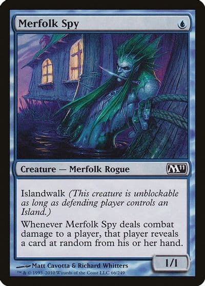 Merfolk Spy Magic 2011 (M11) Magic card