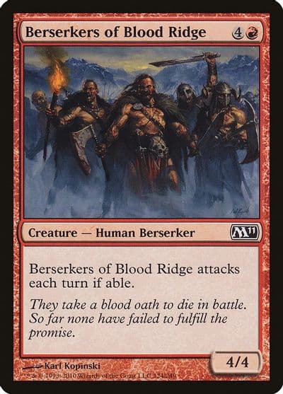 Berserkers of Blood Ridge Magic 2011 (M11) Magic card
