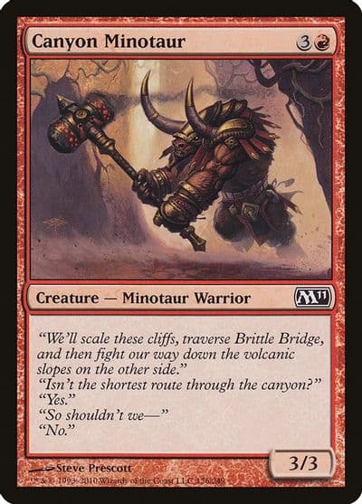 Canyon Minotaur Magic 2011 (M11) Magic card