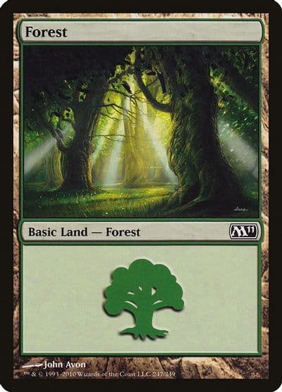 Forest 247 Magic 2011 (M11) Magic card