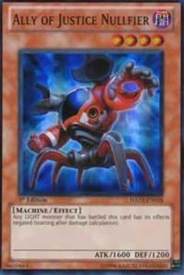Ally of Justice Nullfier Hidden Arsenal 2 Yu-Gi-Oh! card