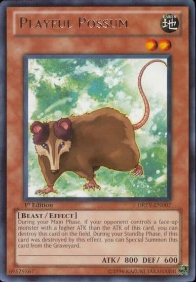 Playful Possum Duelist Revolution Yu-Gi-Oh! card