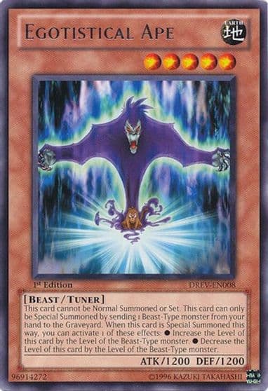 Egotistical Ape Duelist Revolution Yu-Gi-Oh! card
