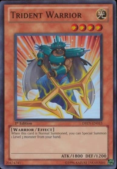 Trident Warrior Duelist Revolution Yu-Gi-Oh! card