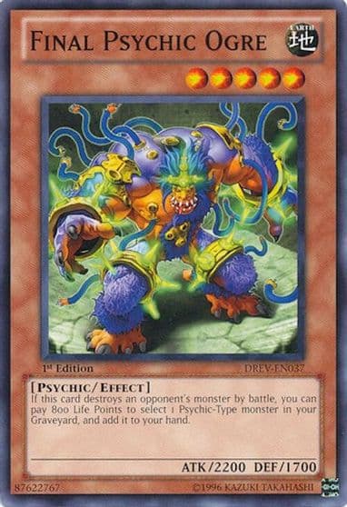 Final Psychic Ogre Duelist Revolution Yu-Gi-Oh! card