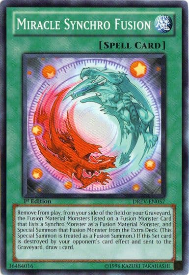 Miracle Synchro Fusion Duelist Revolution Yu-Gi-Oh! card
