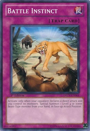 Battle Instinct Duelist Revolution Yu-Gi-Oh! card