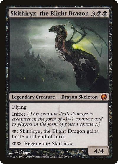 Skithiryx the Blight Dragon Scars of Mirrodin Magic card
