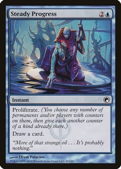 Steady Progress Scars of Mirrodin Magic card