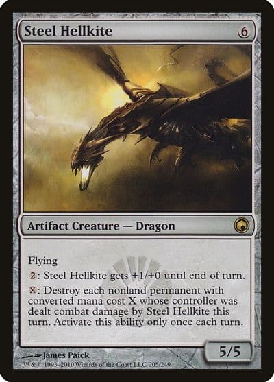 Steel Hellkite Scars of Mirrodin Magic card